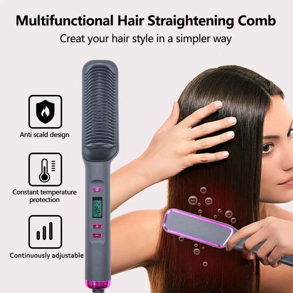 Pro Hot Comb - Multi-functional Hair Straightener Comb