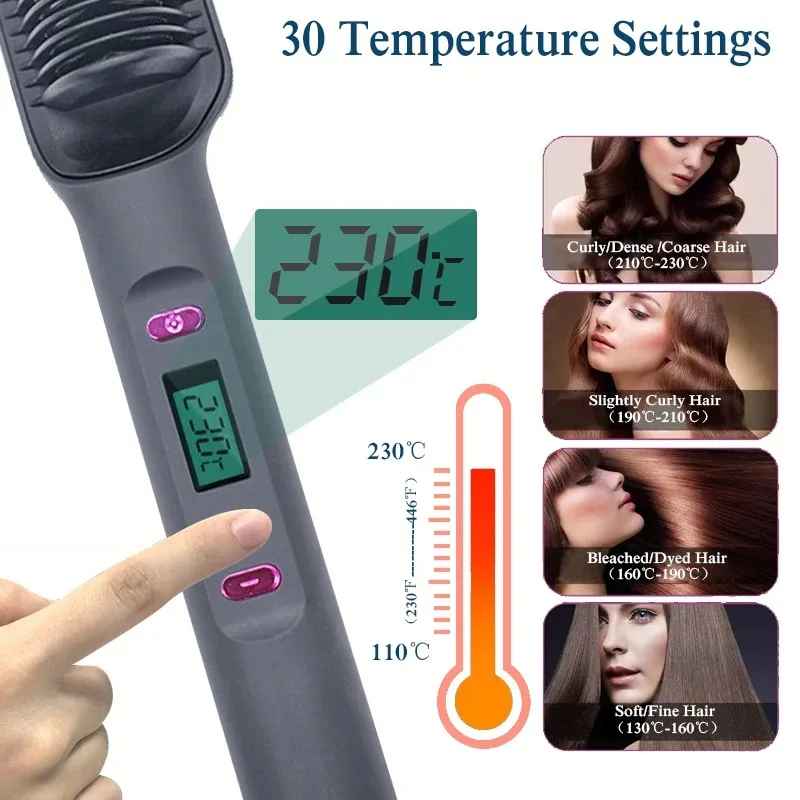 Pro Hot Comb - Multi-functional Hair Straightener Comb