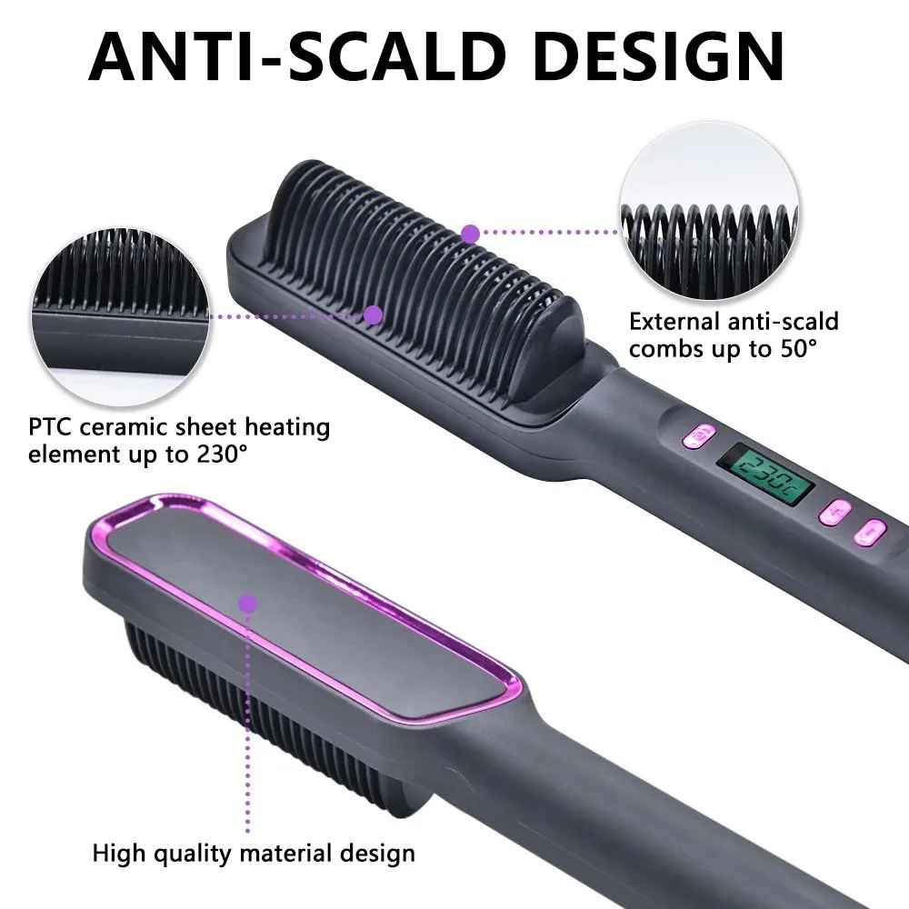 Pro Hot Comb - Multi-functional Hair Straightener Comb