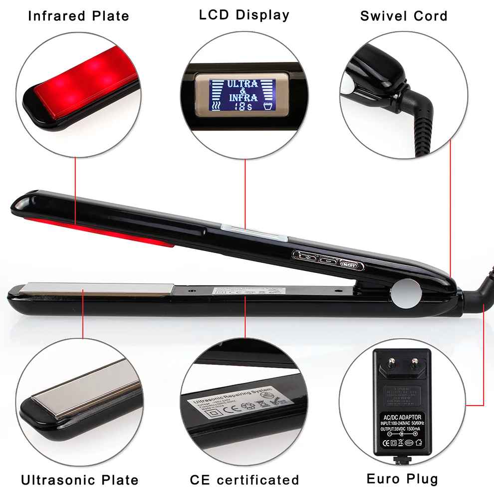 Pro Flat Iron – Advanced Ultrasonic & Infrared Hair Care Tool