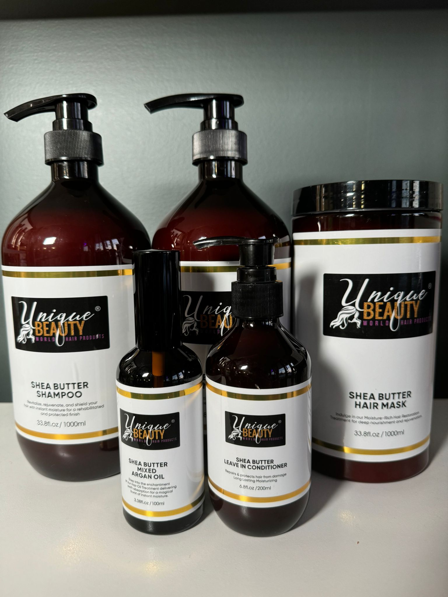 All in One Hair and Skin Care Shea Butter Collection Bundle
