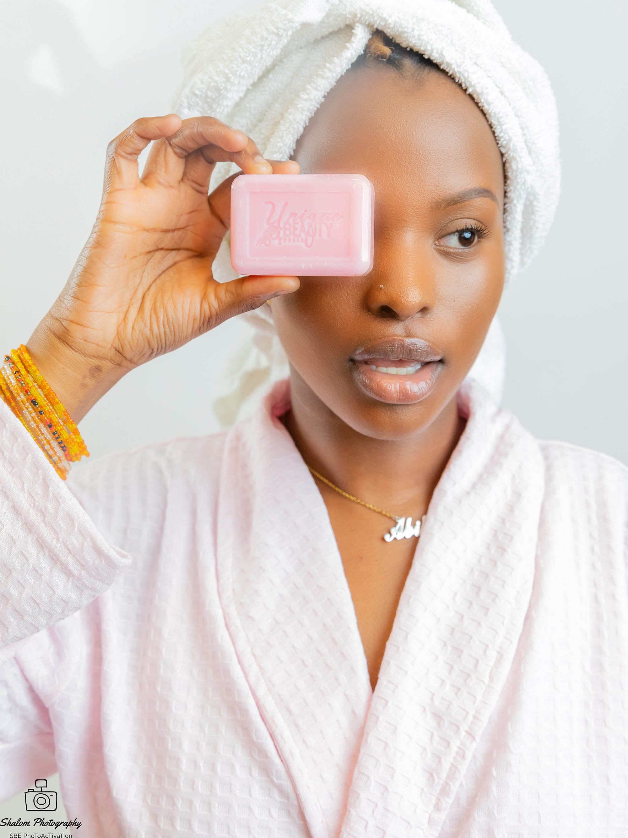 Glowing bar soap